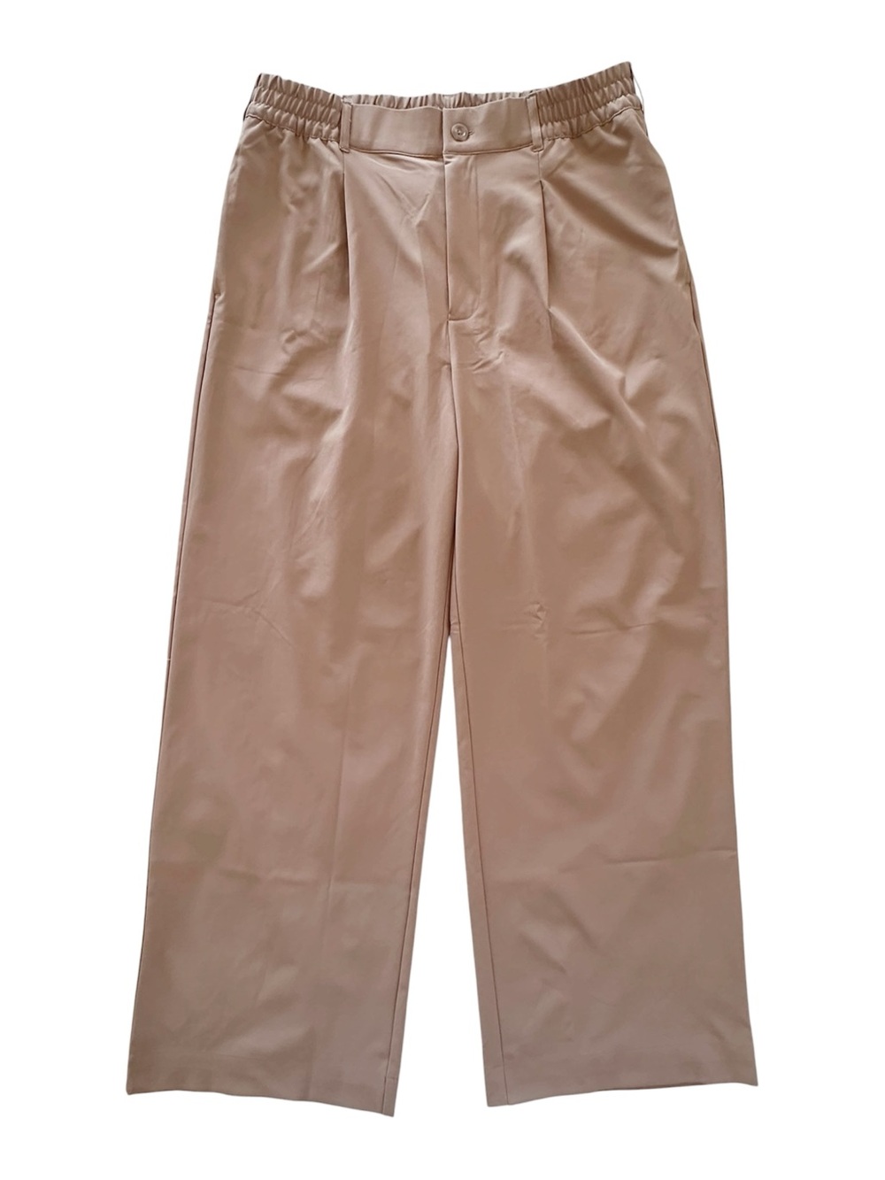 Beyond Yoga Women’s Status Wide Leg Trouser 31" Pants Dune Brown Size Large
